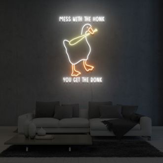 Mess With The Honk You Get The Bonk Neon Sign Fashion Custom Neon Sign Lights Night Lamp Led Neon Sign Light For Home Party MG10180