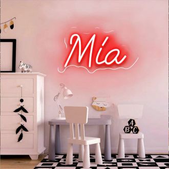 Mia Neon Name Signs Red Neon Lights Wall Decor