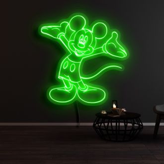 Mickey Mouse Welcome Neon Sign