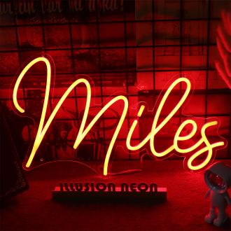 Miles Neon Sign