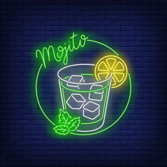 Mojito Drink Neon Sign