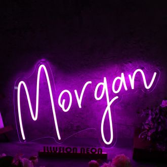 Morgan Purple Neon Sign