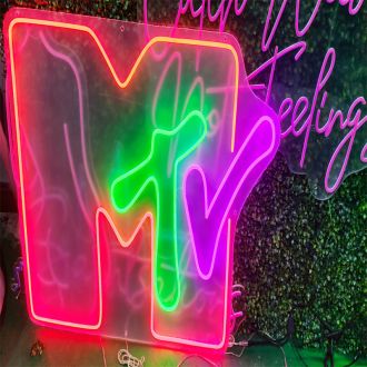 Music TV Logo LED Neon Sign