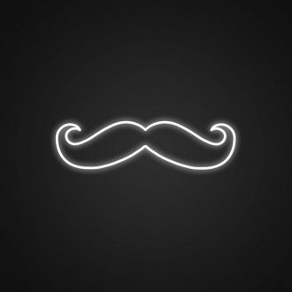 Mustache Neon Sign