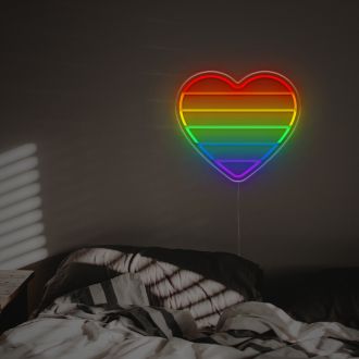 Muti-Colored Heart LED Neon Sign