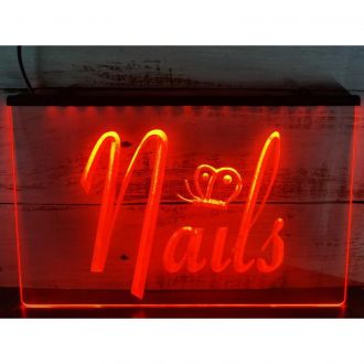 Nails Butterfly Beauty Salon LED Neon Sign