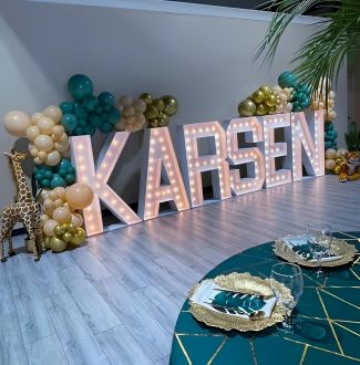 Steel Marquee Letter Name Karsen High-End Custom Zinc Metal Marquee Light Marquee Sign