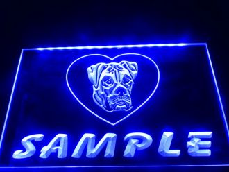 Name Personalized American Bulldog Dog House LED Neon Sign