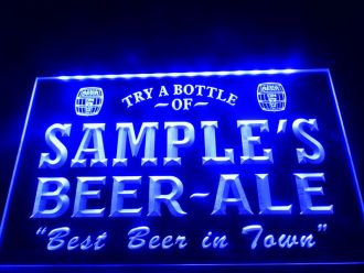 Name Personalized Best Ale Bar Pub LED Neon Sign