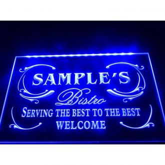 Name Personalized Best Bistro LED Neon Sign