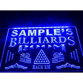 Name Personalized Billiards Pool Bar Room LED Neon Sign