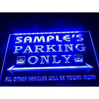 Name Personalized Car Parking Only Bar LED Neon Sign