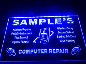 Name Personalized Computer Repairs LED Neon Sign
