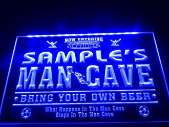 Name Personalized Man Cave Bar LED Neon Sign
