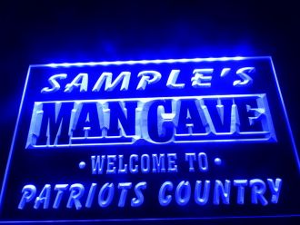 Name Personalized Man Cave Patriots Country Pub Bar LED Neon Sign