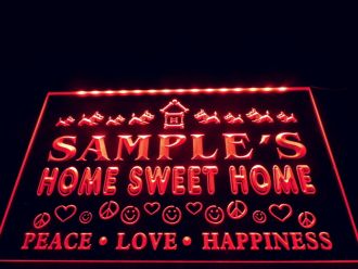 Name Personalized Sweet Scottie Peace Love LED Neon Sign