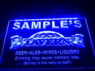 Name Personalized Tavern Man Cave Bar Personalized LED Neon Sign
