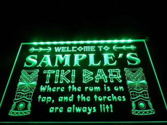 Name Personalized Tiki Bar LED Neon Sign