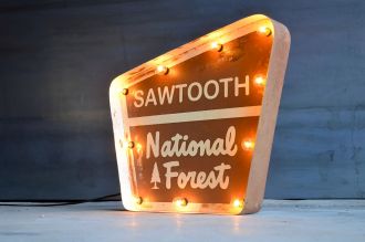 Steel Marquee Letter National Forest High-End Custom Zinc Metal Marquee Light Marquee Sign