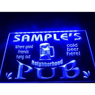Neighborhood Bar Pub LED Neon Sign