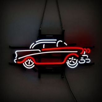 Neon Car Signs Vintage Old Car Neon Light Garage Wall Decor