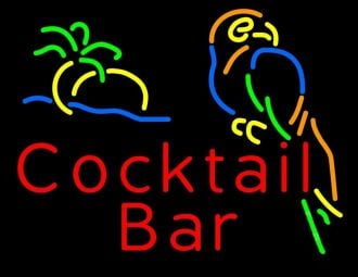 Neon Cocktail Bar Sign For Wall Decor