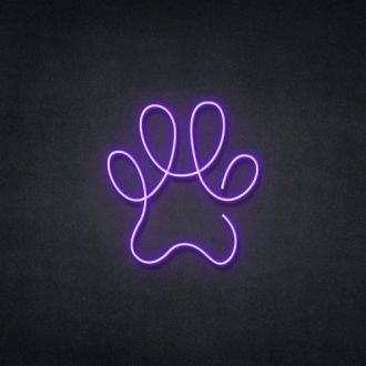 Neon Dog Sign Paw Neon Sign For Room Decoration