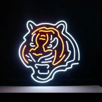 A cool neon tiger sign would be the most eye-catching decor on your