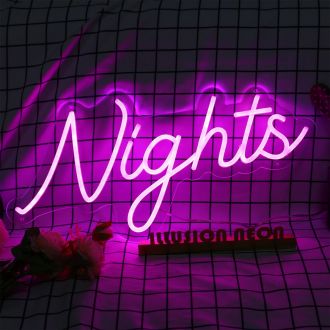 Night Pink Neon LED Sign
