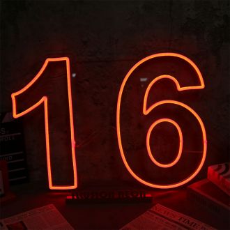NO 16 Neon Sign