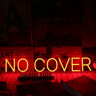 No Cover Red Neon Sign