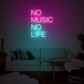 No Music No Life Neon Sign