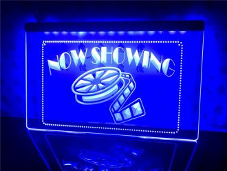 Now Showing Filming Movies LED Neon Sign