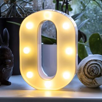 Steel Marquee Letter Number 0 High-End Custom Zinc Metal Marquee Light Marquee Sign
