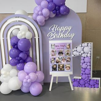 Steel Marquee Letter Number 1 One Purple Birthday High-End Custom Zinc Metal Marquee Light Marquee Sign