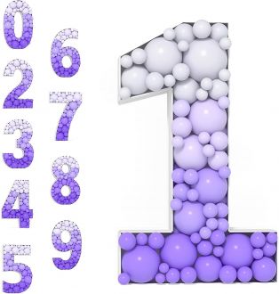 Steel Marquee Letter Number 1 One Purple Birthday Party High-End Custom Zinc Metal Marquee Light Marquee Sign