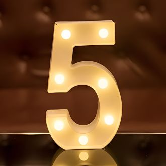 Steel Marquee Letter Number 5 Five Home Decor High-End Custom Zinc Metal Marquee Light Marquee Sign