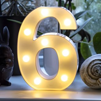 Steel Marquee Letter Number 6 Wedding Decor High-End Custom Zinc Metal Marquee Light Marquee Sign