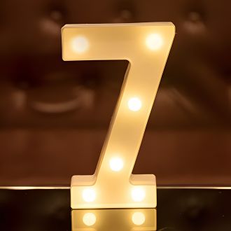 Steel Marquee Letter Number 7 Seven Home Decor High-End Custom Zinc Metal Marquee Light Marquee Sign