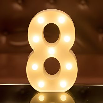 Steel Marquee Letter Number 8 Eight Home Decor High-End Custom Zinc Metal Marquee Light Marquee Sign