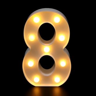 Steel Marquee Letter Number 8 Party Decor High-End Custom Zinc Metal Marquee Light Marquee Sign