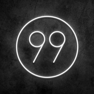 Number 99 Neon Sign