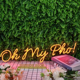 Oh My Pho Red Neon Sign