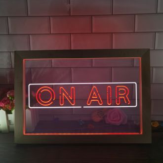 ON AIR Frame Dual LED Neon Sign