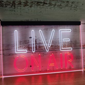 On Air Live Video Dual LED Neon Sign
