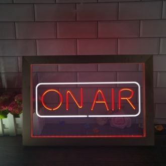 On Air Signal Frame Dual LED Neon Sign