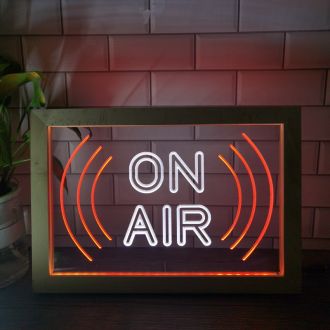 On Air Wave Frame Dual LED Neon Sign