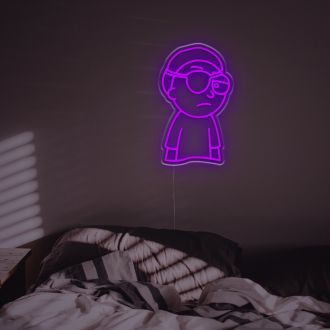 One-Eyed Morty LED Neon Sign