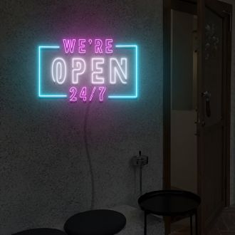 Open 24h Neon Sign Lights Night Lamp Led Neon Sign Light For Home Party MG10206 