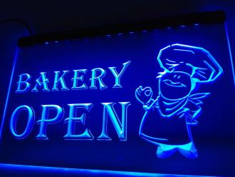 OPEN Bakery Bread LED Neon Sign